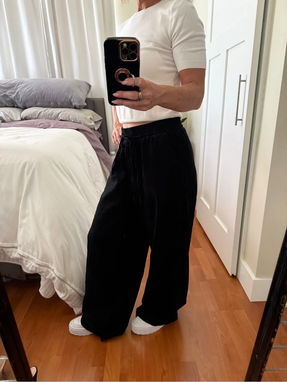 Zara Black Wide Leg Pants